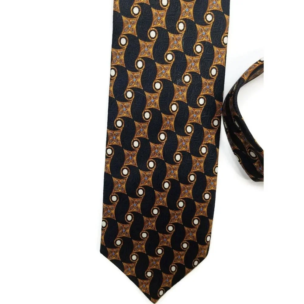 Vitaliano Pancaldi‎ 100% Silk Multi-Color Made in Italy Abstract Men's Neck Tie
